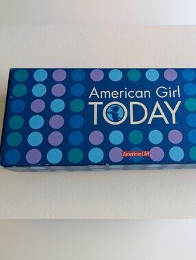 American Girl TODAY Doll Box - Blue Polka Dot Design